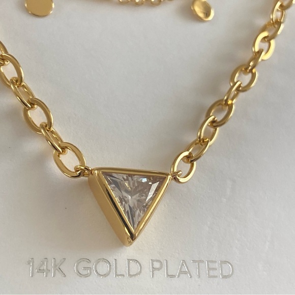 Sterling Forever 14K Gold Plated Bellamy Multistrand Necklace - Picture 3 of 11